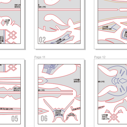 Primordial Jade Spear Prop Pattern Template – EVA Foam Pattern for Cosplay & DIY Builds Inspired by Genshin Impact