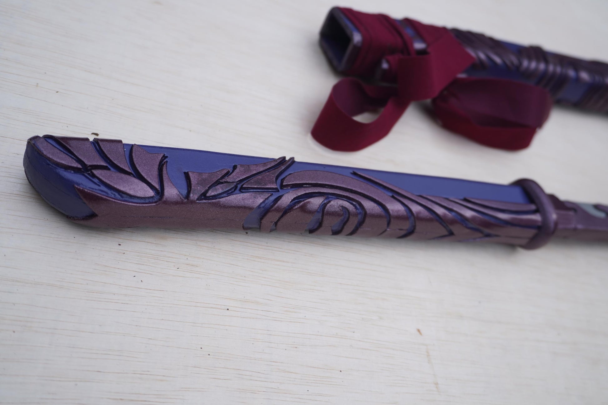 Pattern + Video on YouTube: Eskay Psylocke Vengeance Katana from Marvel Rivals Cosplay Template Blueprint PDF