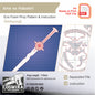 Prop Pattern: Ame no Habakiri from Onmyouji Cosplay Template Blueprint PDF