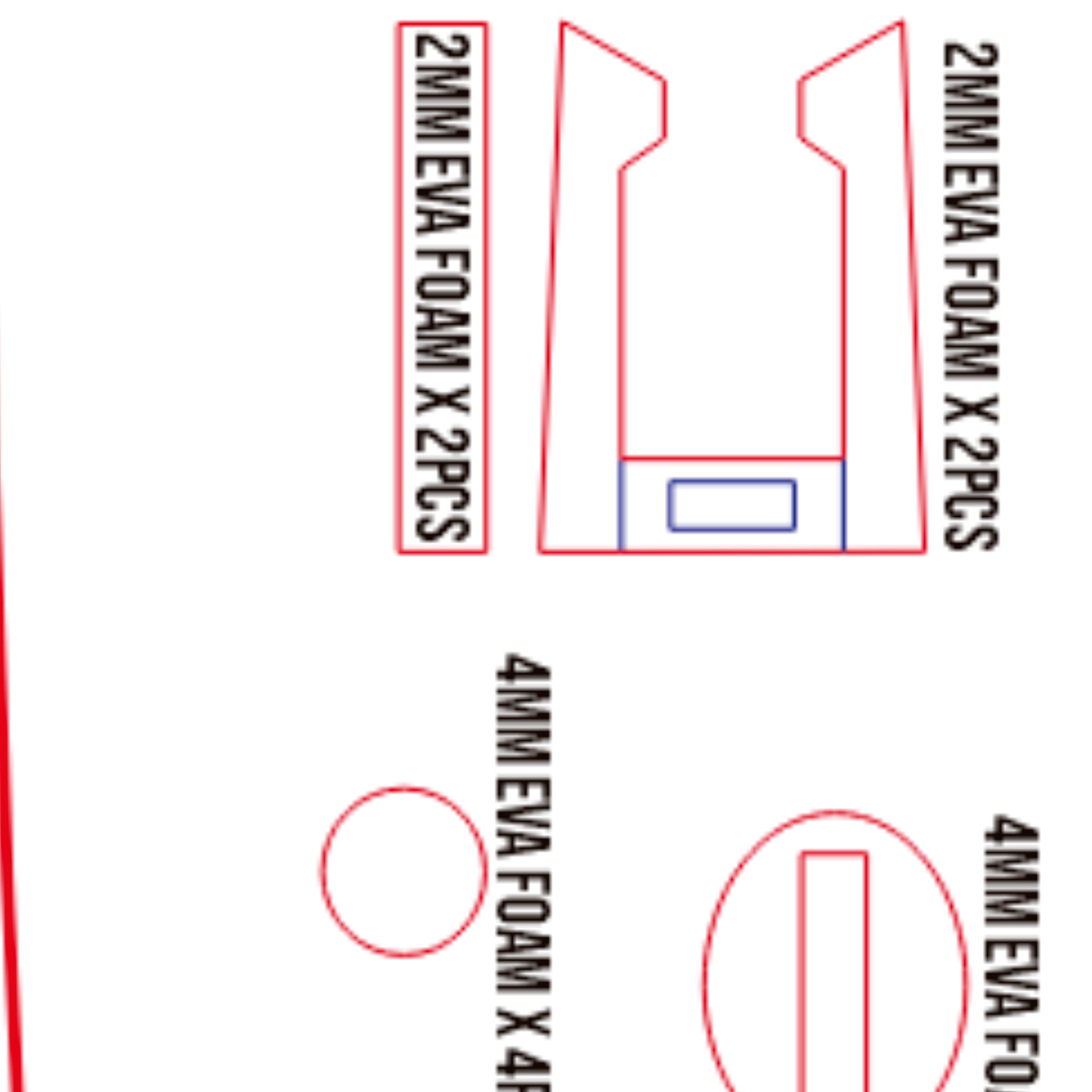 Prop Pattern: Bakuzan Kiryuin Satsuki from Kill la Kill Cosplay Template Blueprint PDF