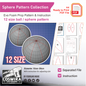 Prop Pattern: Ball Sphere Basic Template – 12 Size EVA Foam Cosplay Blueprint PDF