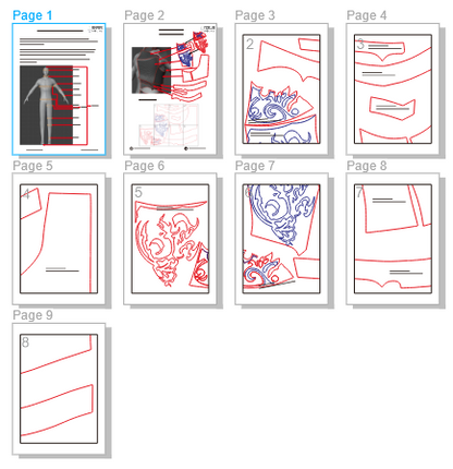 Prop Pattern: Barnabas Armor from Final Fantasy XVI Cosplay Template Blueprint PDF