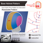 Prop Pattern: Base Helmet Pattern Base Cosplay Template Blueprint PDF
