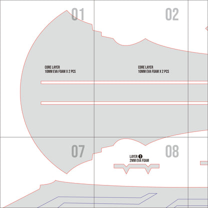 Prop Pattern: Beacon of the Reed Sea from Genshin Impact Cosplay Template Blueprint PDF
