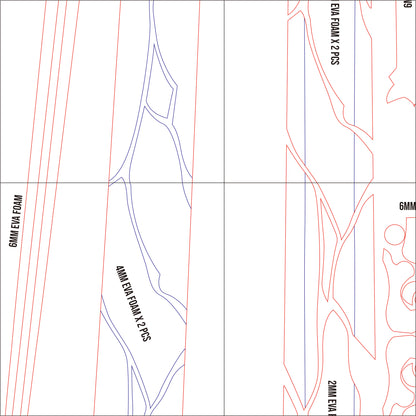 Prop Pattern: Blade Sword from Honkai Star Rail Cosplay Template Blueprint PDF