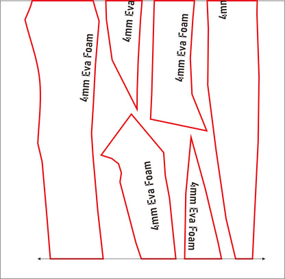 Prop Pattern: Blood Blades from League of Legends Cosplay Template Blueprint PDF