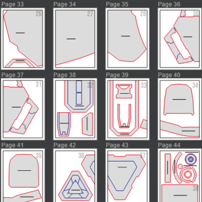 Prop Pattern: Brimstone Armor from Valorant Cosplay Template Blueprint PDF