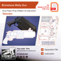 Prop Pattern: Brimstone Molly Gun from Valorant Cosplay Template Blueprint PDF