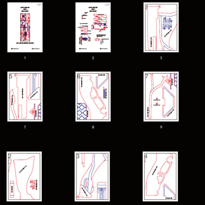 Prop Pattern: Caitlyn Sniper Gun from Arcane League of Legends Cosplay Template Blueprint PDF