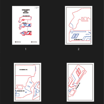 Prop Pattern: Chamber Headhunter from Valorant Cosplay Template Blueprint PDF