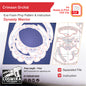 Prop Pattern: Crimson Orchid Dual Blade (Sun Shangxiang Wheels) from Dynasty Warriors Origins Cosplay Template Blueprint PDF
