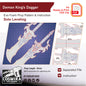 Prop Pattern: Demon King's Dagger from Solo Leveling Cosplay Template Blueprint PDF