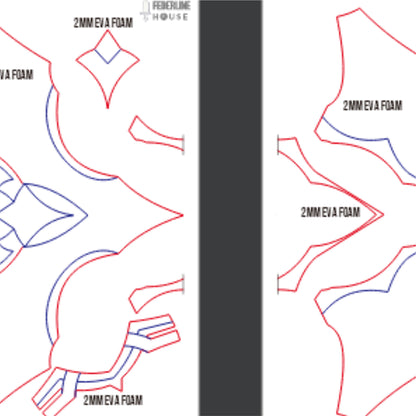 Prop Pattern: Dottore Mask from Genshin Impact Cosplay Template Blueprint PDF