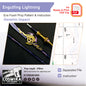 Prop Pattern: Engulfing Lightning from Genshin Impact Cosplay Template Blueprint PDF