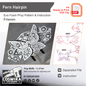 Prop Pattern: Fern Hairpin Headpiece from Sousou no Frieren Cosplay Template Blueprint PDF