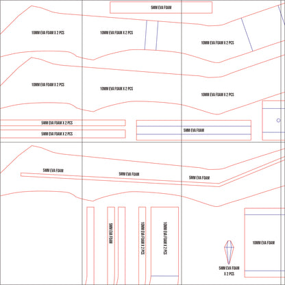 Prop Pattern: Fern Staff from Sousou no Frieren Cosplay Template Blueprint PDF