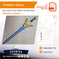 Prop Pattern: Freedom-Sworn from Genshin Impact Cosplay Template Blueprint PDF
