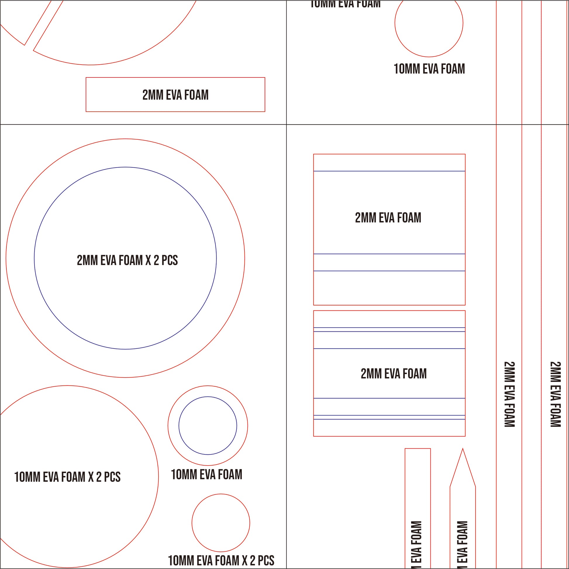 Prop Pattern: Frieren Staff from Sousou no Frieren Cosplay Template Blueprint PDF
