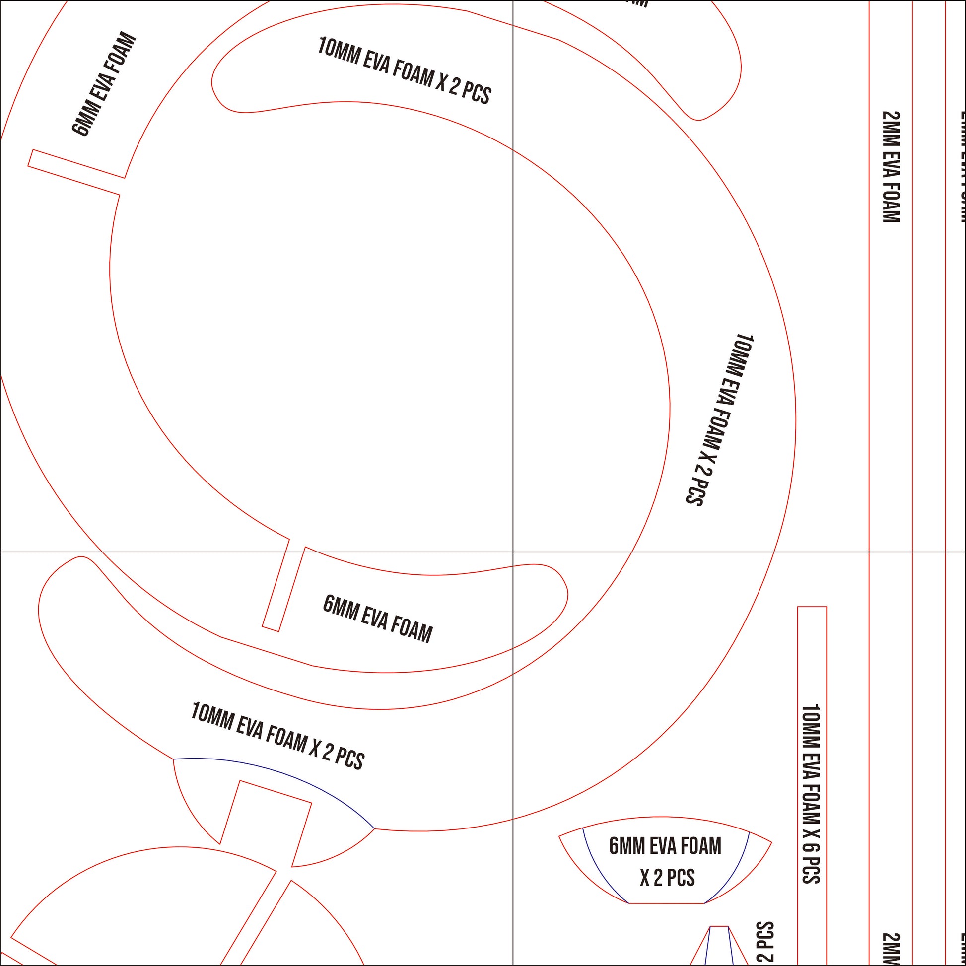 Prop Pattern: Frieren Staff from Sousou no Frieren Cosplay Template Blueprint PDF