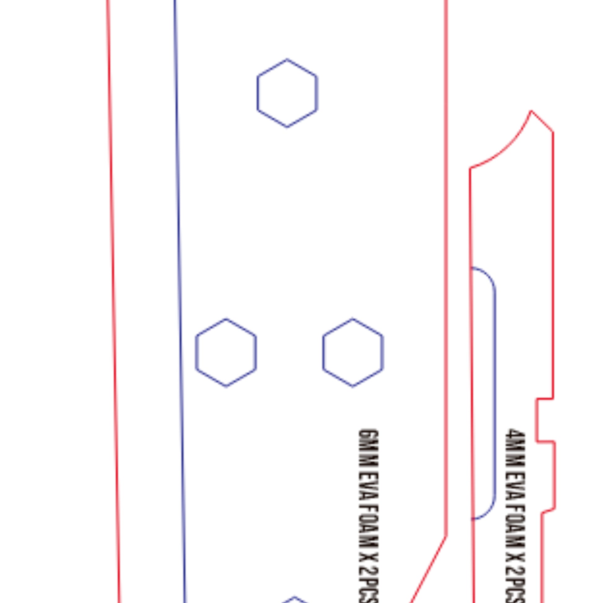 Prop Pattern: Fusion Sword from Final Fantasy Cosplay Template Blueprint PDF
2