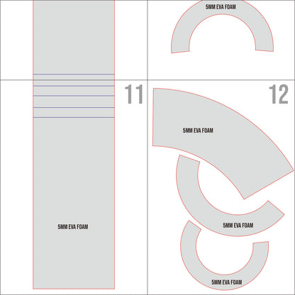 Prop Pattern: Graha Tia Staff from Final Fantasy Cosplay Template Blueprint PDF
