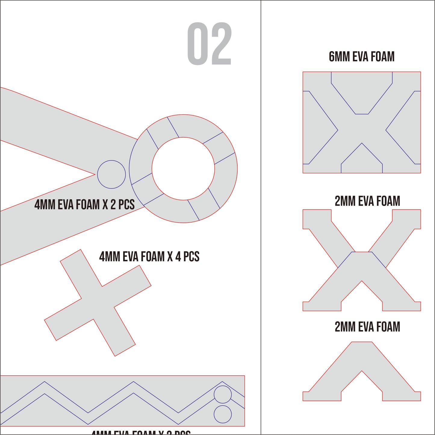Prop Pattern: Ifa's Accessories from Genshin Impact Cosplay Template Blueprint PDF
