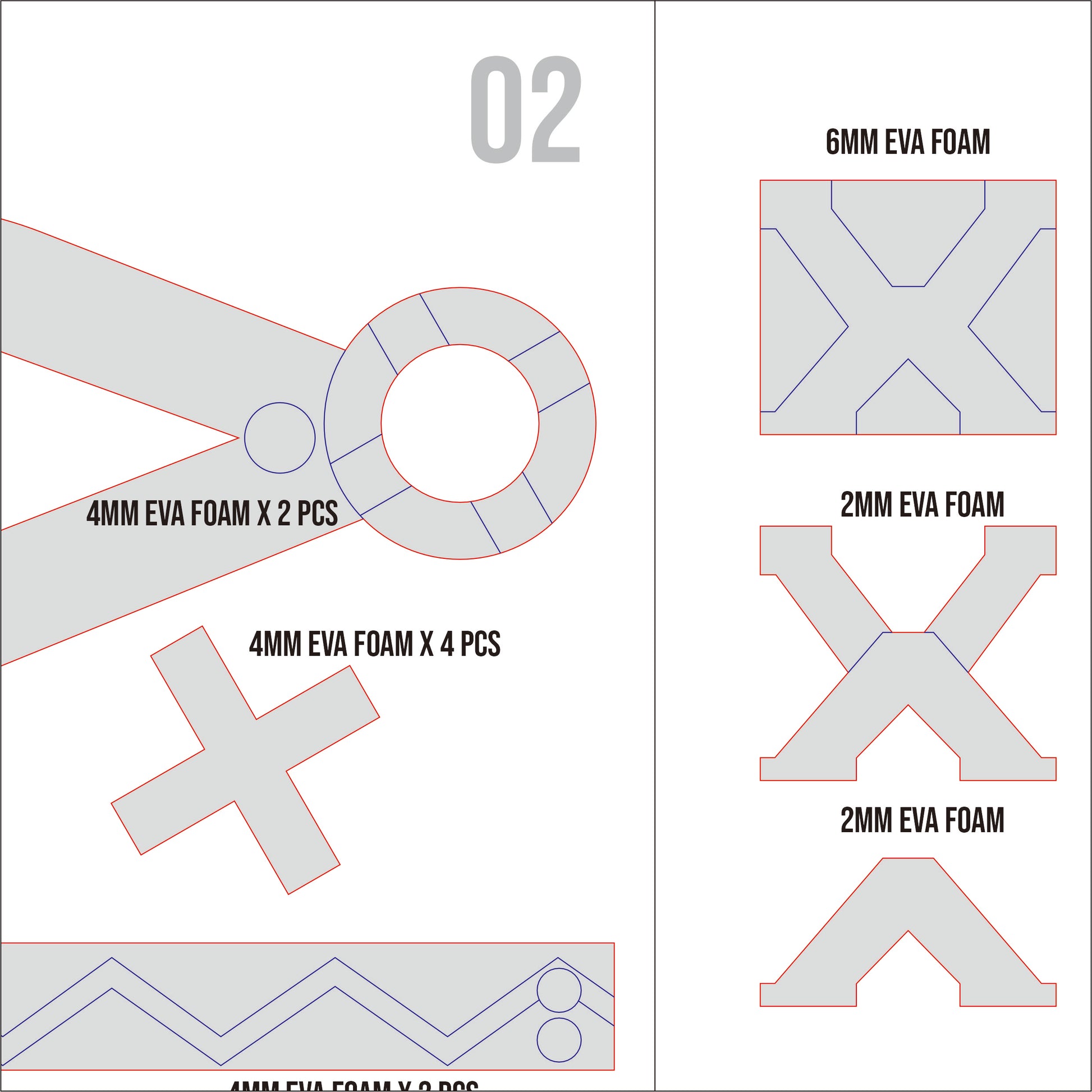 Prop Pattern: Ifa's Accessories from Genshin Impact Cosplay Template Blueprint PDF
