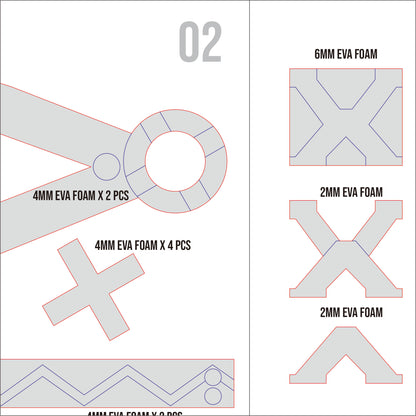 Prop Pattern: Ifa's Accessories from Genshin Impact Cosplay Template Blueprint PDF
