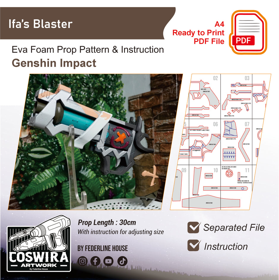 Genshin Impact Cosplay Prop Pattern – Coswira Artwork