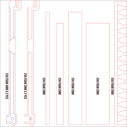 Prop Pattern: Jinx Pistol from Arcane League of Legends Cosplay Template Blueprint PDF