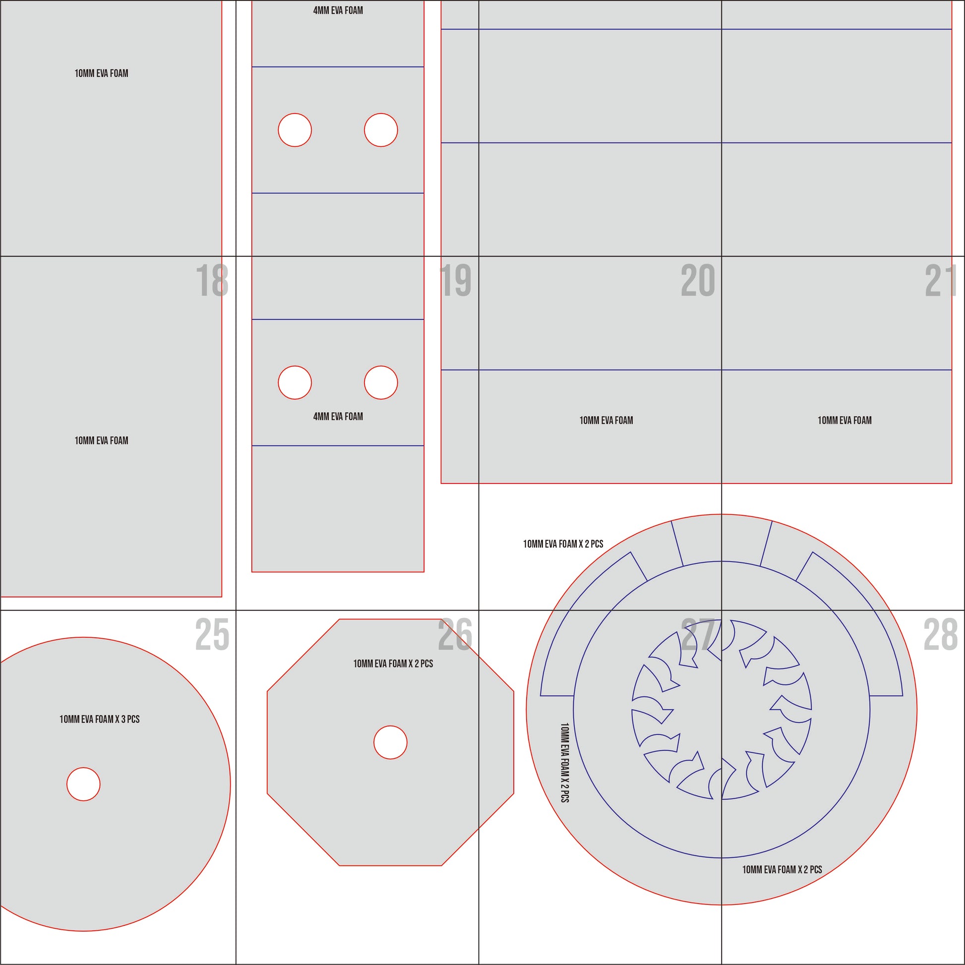 Prop Pattern: Jinx Rhino Gatling Gun Non Functional Gatling Eva Foam Cosplay from Arcane League of Legends Template Blueprint PDF