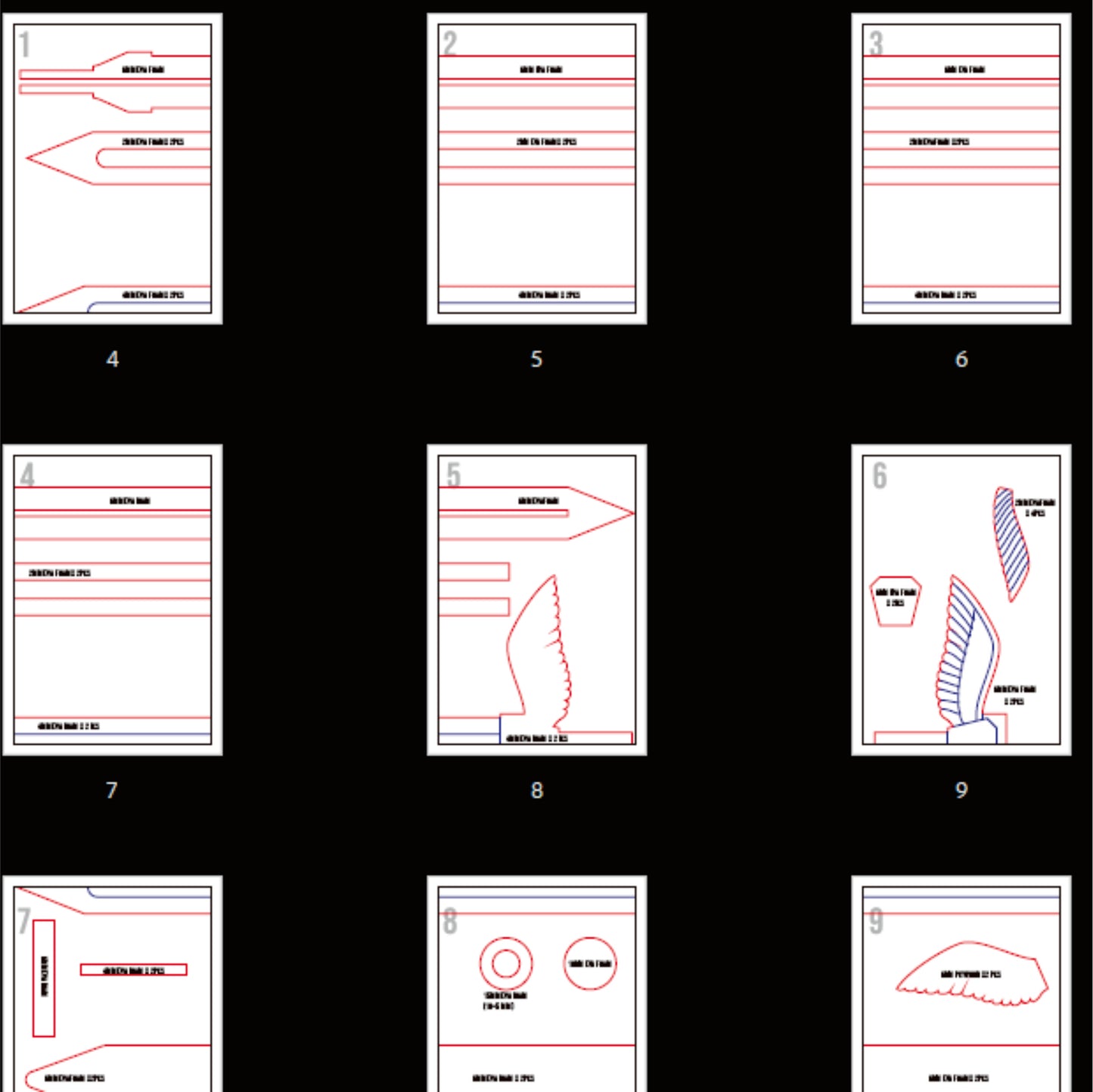 Prop Pattern: Laios Touden Sword from Dungeon Meshi Cosplay Template Blueprint PDF