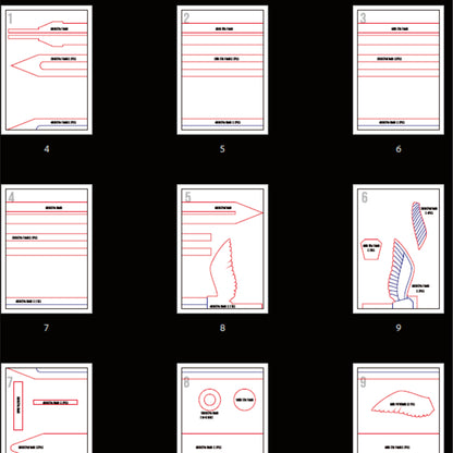 Prop Pattern: Laios Touden Sword from Dungeon Meshi Cosplay Template Blueprint PDF