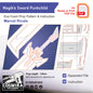 Prop Pattern: Magik's Sword Punkchild from Marvel Rivals Cosplay Template Blueprint PDF
