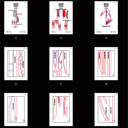 Prop Pattern: Nagumo Weapon Knife from Sakamoto Days Cosplay Template Blueprint PDF