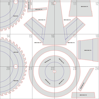 Prop Pattern: Osaragi Chainsaw from Sakamoto Days Cosplay Template Blueprint PDF
