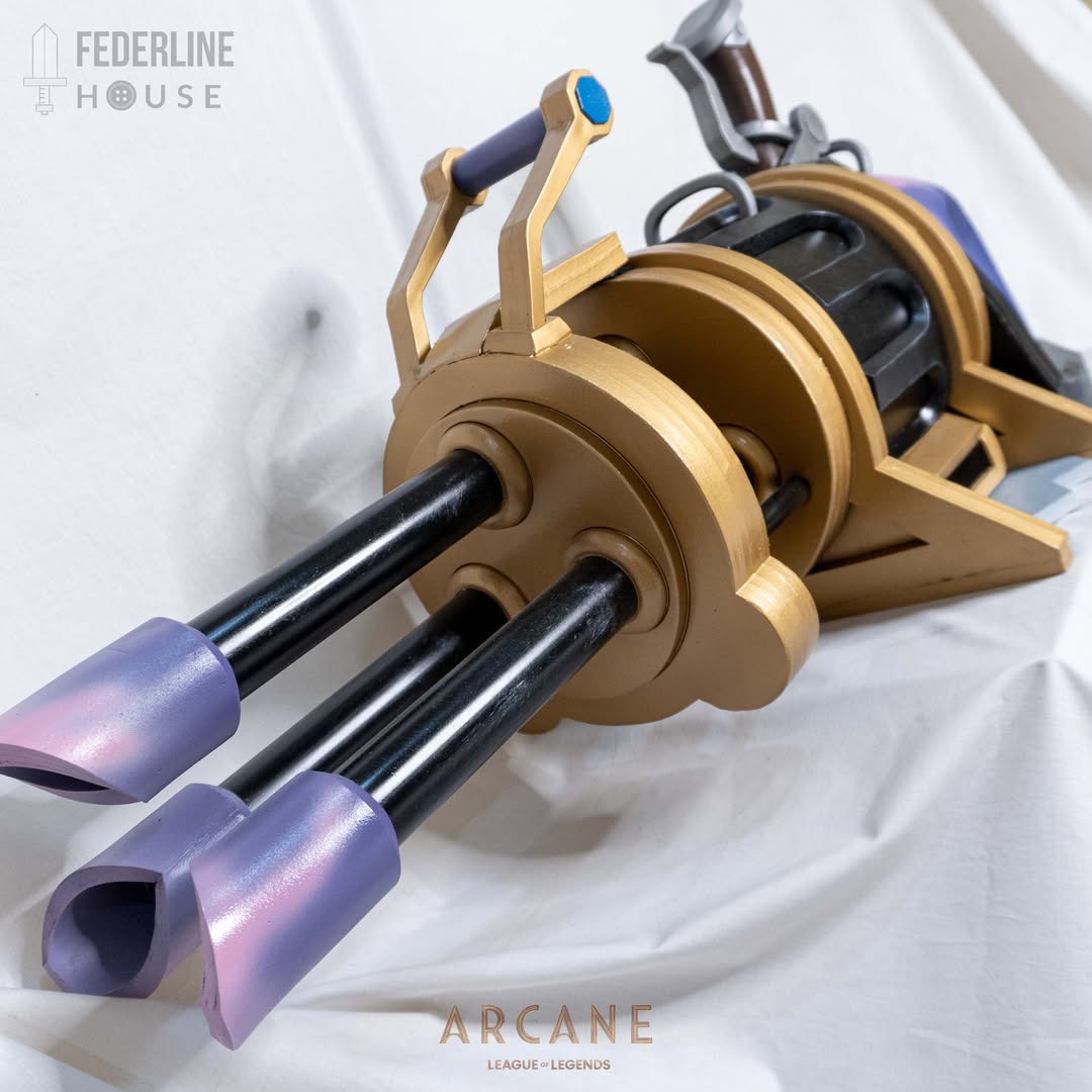 Prop Pattern: Pow Pow from Arcane League of Legends Cosplay Template Blueprint PDF