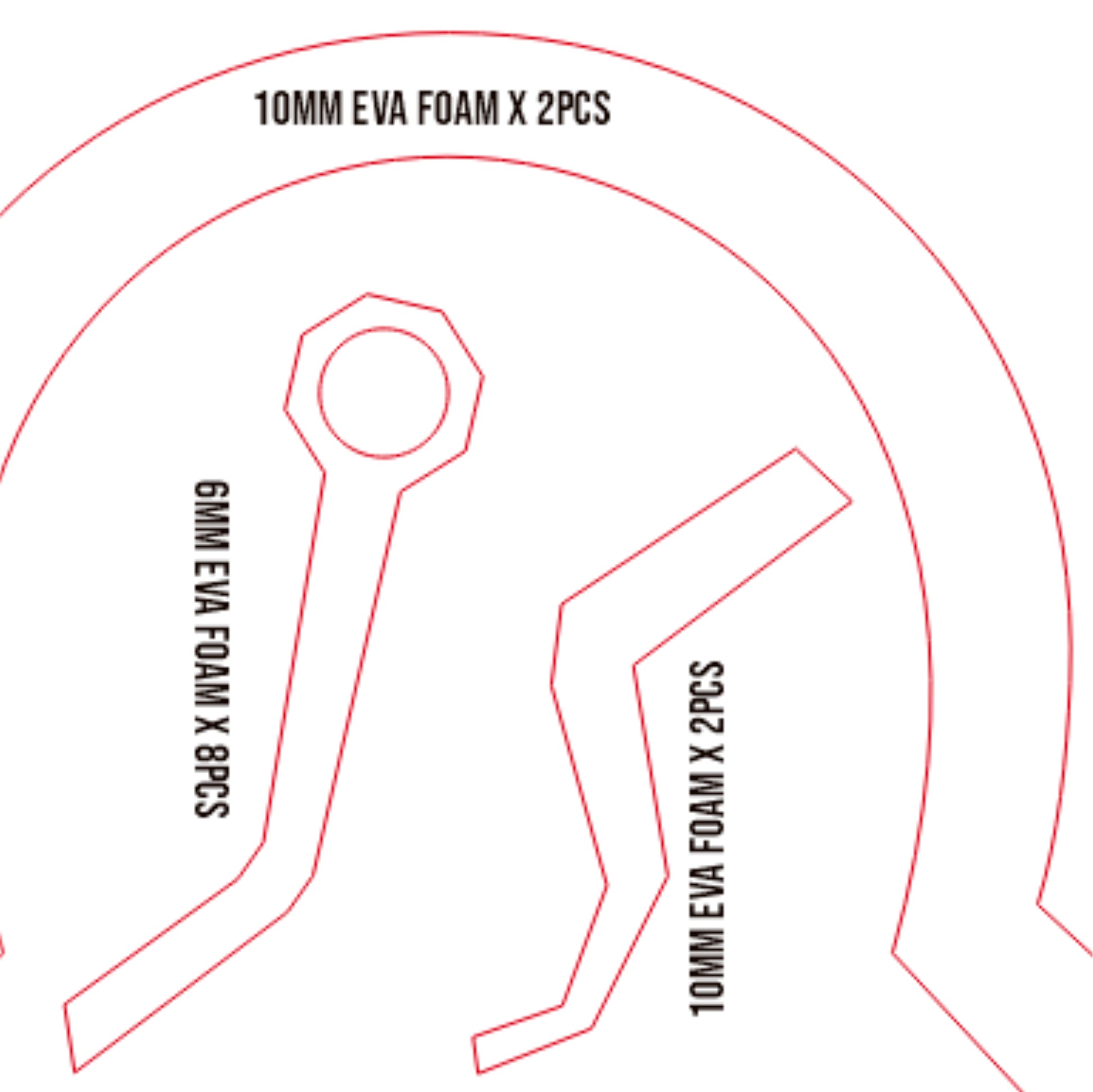 Prop Pattern: Pow Pow from Arcane League of Legends Cosplay Template Blueprint PDF
