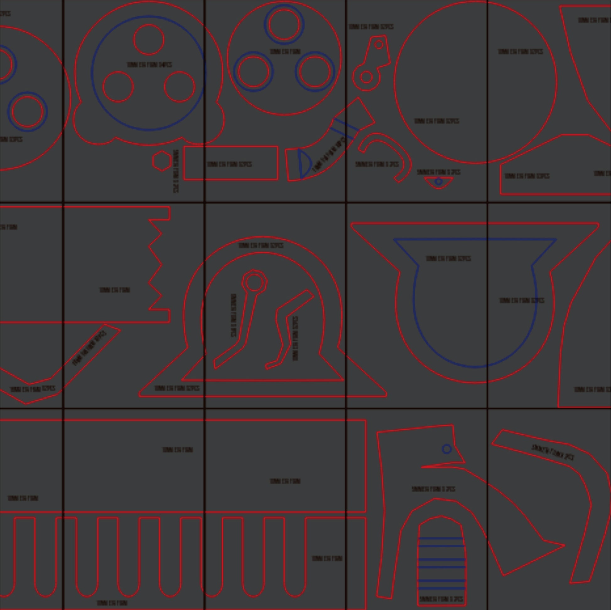 Prop Pattern: Pow Pow from Arcane League of Legends Cosplay Template Blueprint PDF