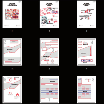 Prop Pattern: Privaty Maid Shotgun from Nikke Goddess of Victory Cosplay Template Blueprint PDF