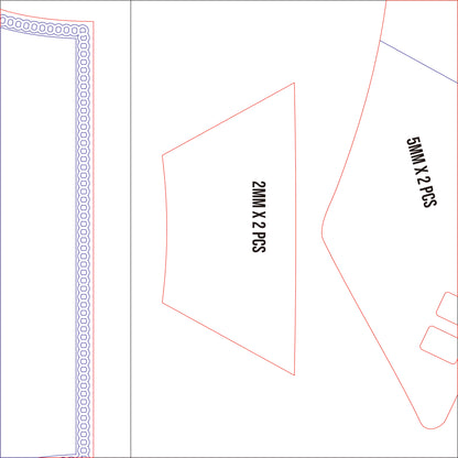 Prop Pattern: Sephiroth Shoulder Armor from Final Fantasy Cosplay Template Blueprint PDF