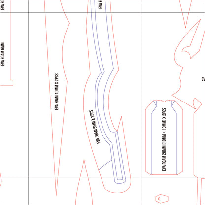 Prop Pattern: Serah Farron Bow from Final Fantasy Cosplay Template Blueprint PDF