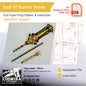 Prop Pattern: Staff of the Scarlet Sands from Genshin Impact Cosplay Template Blueprint PDF
