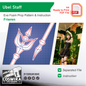 Prop Pattern: Übel Staff from Sousou no Frieren Cosplay Template Blueprint PDF