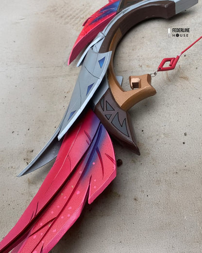 Prop_Template_Chasca_Bow_Astral_Vulture_Crimson_Plume_EVA_Foam_Pattern_for_Genshin_Impact_Cosplay