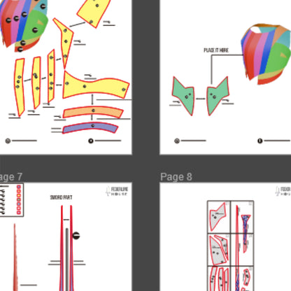 Pure Vessel Armor and Sword Prop Pattern Template – EVA Foam Pattern for Cosplay & DIY Builds Inspired by Hollow Knight