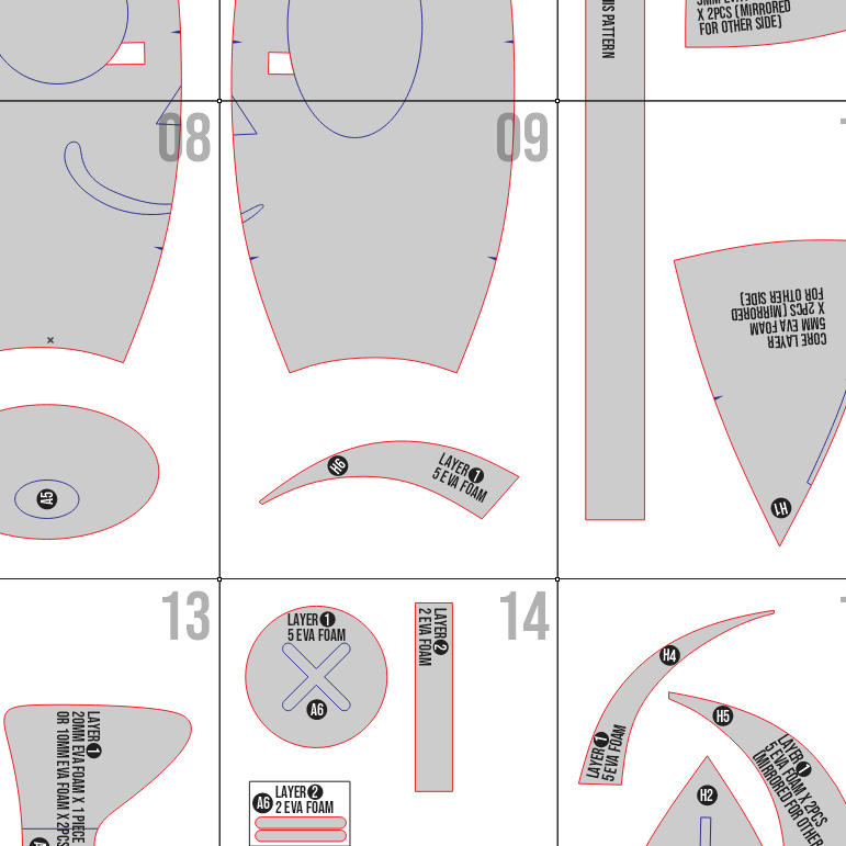 Ragatha Head Prop Pattern Template – EVA Foam Pattern for Cosplay and DIY Builds Inspired by The Amazing Digital Circus