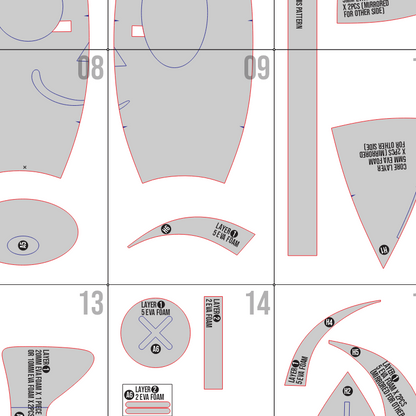 Ragatha Head Prop Pattern Template – EVA Foam Pattern for Cosplay and DIY Builds Inspired by The Amazing Digital Circus