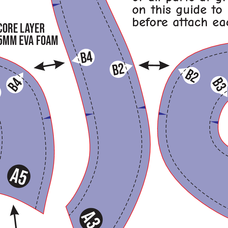 Ram Horn Headpiece Prop Pattern Template – EVA Foam Pattern for Cosplay and DIY Builds Inspired by Fantasy Creature Style