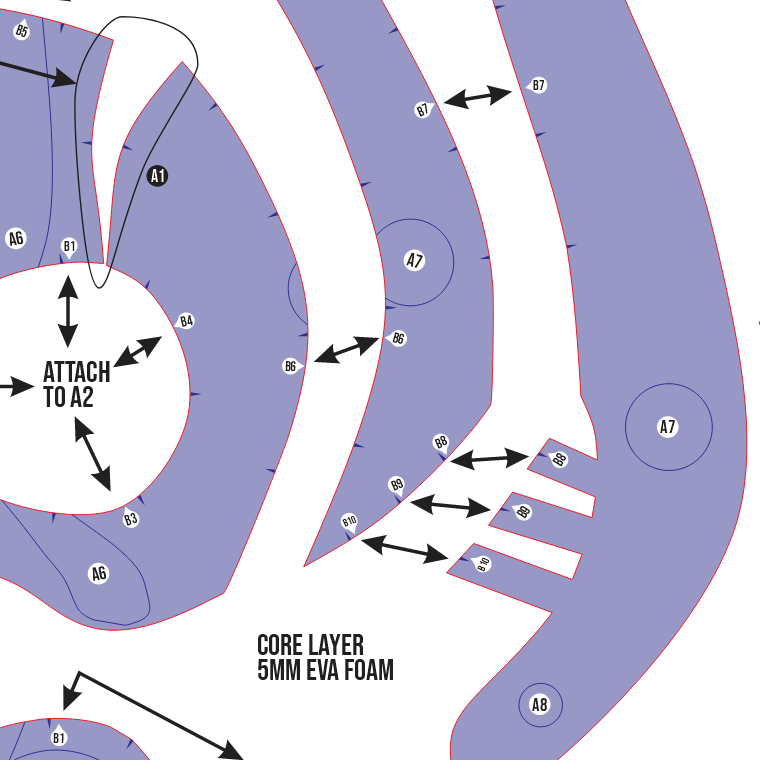 Riyo Echo Mask & Full Face Mask Prop Pattern Template – EVA Foam Pattern for Cosplay and DIY Builds Inspired by Gachiakuta Anime